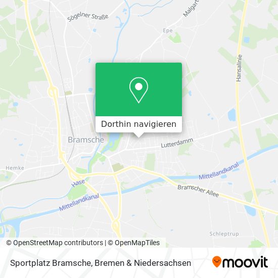 Sportplatz Bramsche Karte