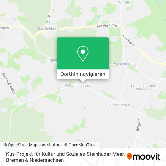 Kus-Projekt für Kultur und Soziales-Steinhuder Meer Karte