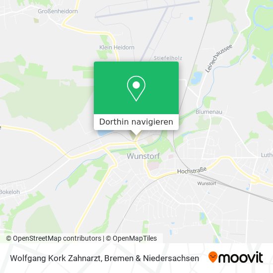 Wolfgang Kork Zahnarzt Karte