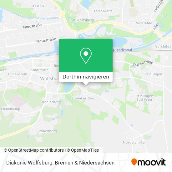 Diakonie Wolfsburg Karte