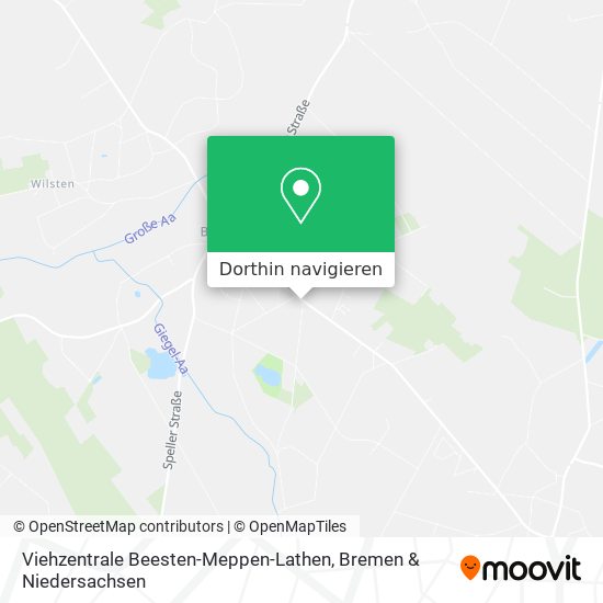 Viehzentrale Beesten-Meppen-Lathen Karte