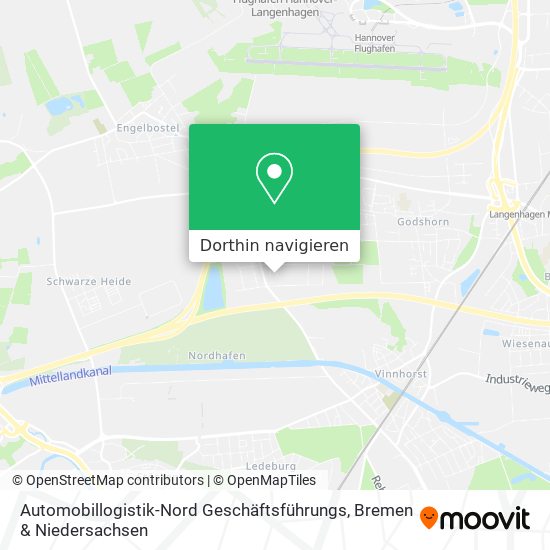 Automobillogistik-Nord Geschäftsführungs Karte