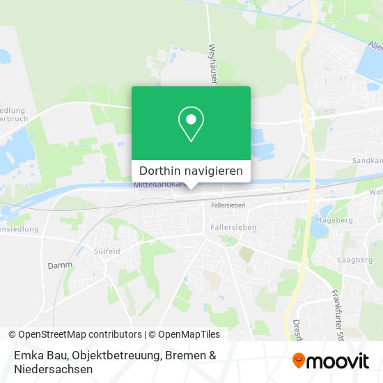 Emka Bau, Objektbetreuung Karte