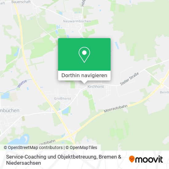 Service-Coaching und Objektbetreuung Karte