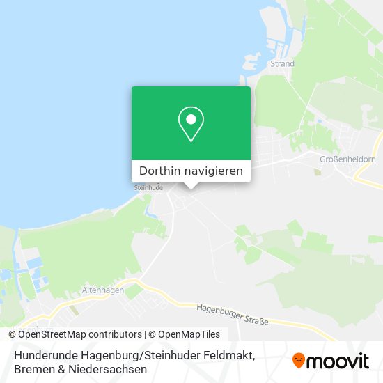 Hunderunde Hagenburg / Steinhuder Feldmakt Karte