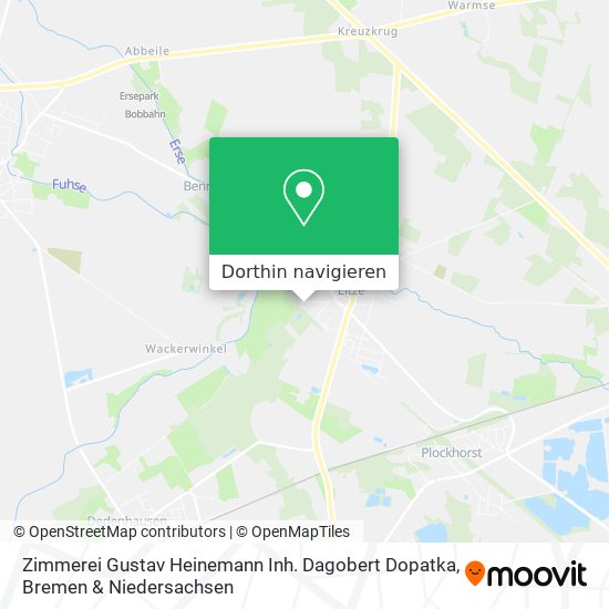 Zimmerei Gustav Heinemann Inh. Dagobert Dopatka Karte