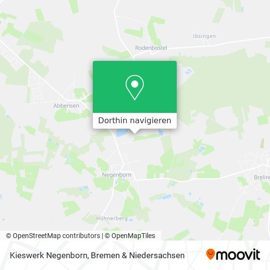 Kieswerk Negenborn Karte