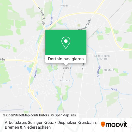 Arbeitskreis Sulinger Kreuz / Diepholzer Kreisbahn Karte
