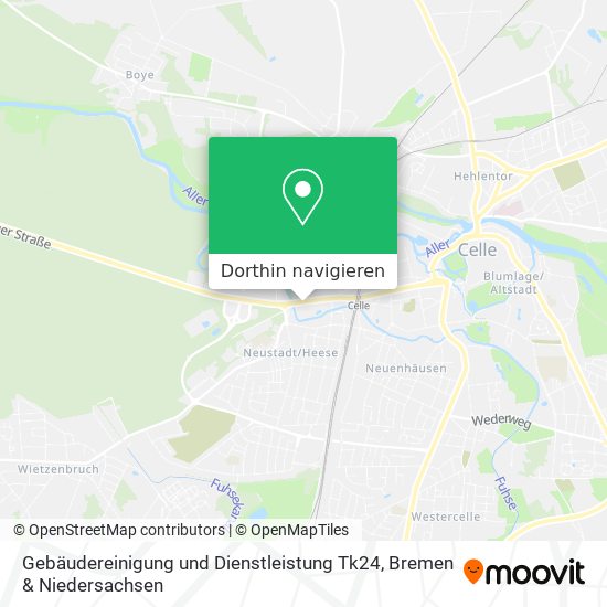 Gebäudereinigung und Dienstleistung Tk24 Karte