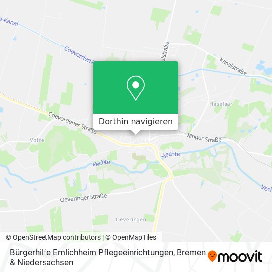 Bürgerhilfe Emlichheim Pflegeeinrichtungen Karte