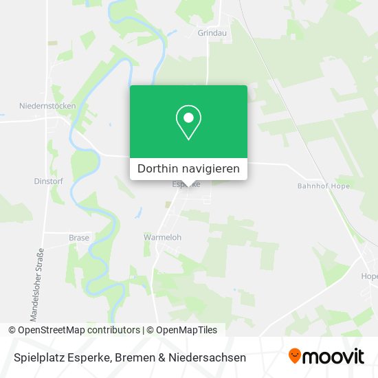 Spielplatz Esperke Karte