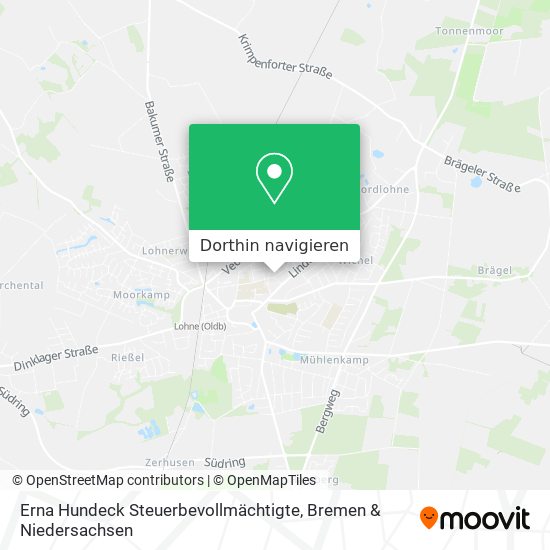 Erna Hundeck Steuerbevollmächtigte Karte
