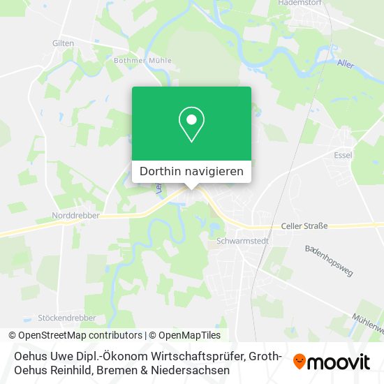 Oehus Uwe Dipl.-Ökonom Wirtschaftsprüfer, Groth-Oehus Reinhild Karte