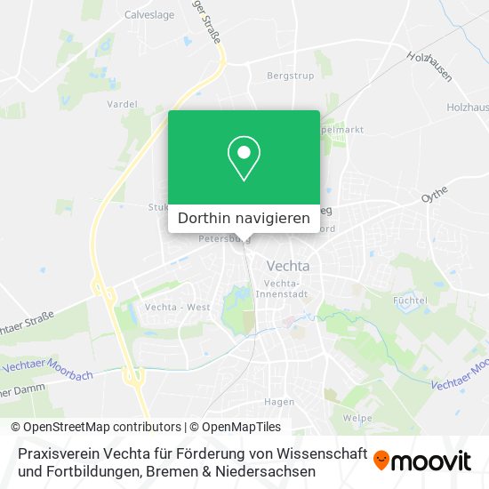 Praxisverein Vechta für Förderung von Wissenschaft und Fortbildungen Karte