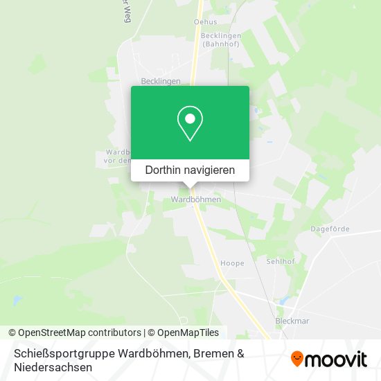 Schießsportgruppe Wardböhmen Karte