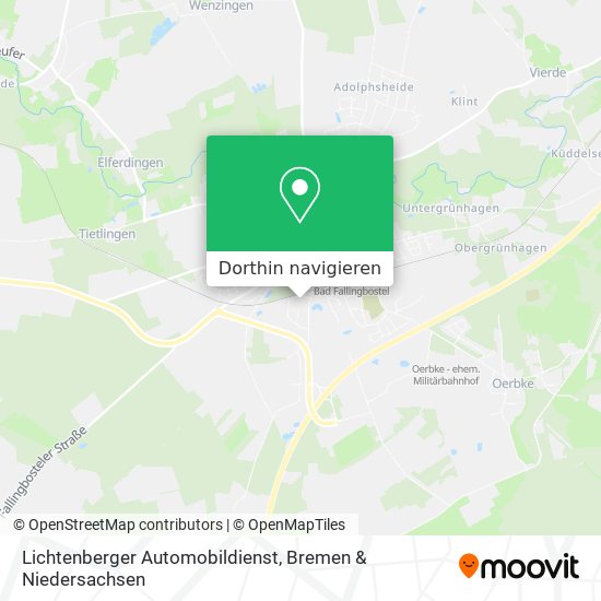 Lichtenberger Automobildienst Karte
