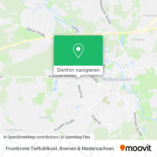 Frostkrone Tiefkühlkost Karte