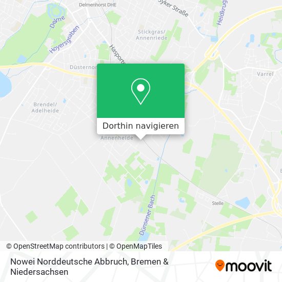 Nowei Norddeutsche Abbruch Karte