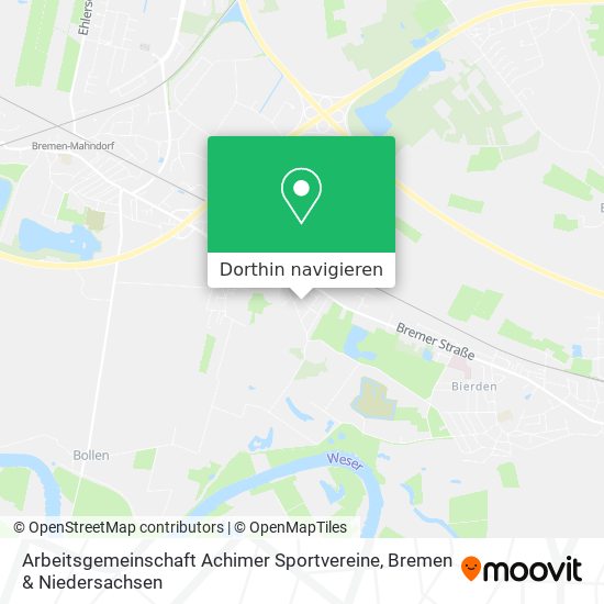 Arbeitsgemeinschaft Achimer Sportvereine Karte