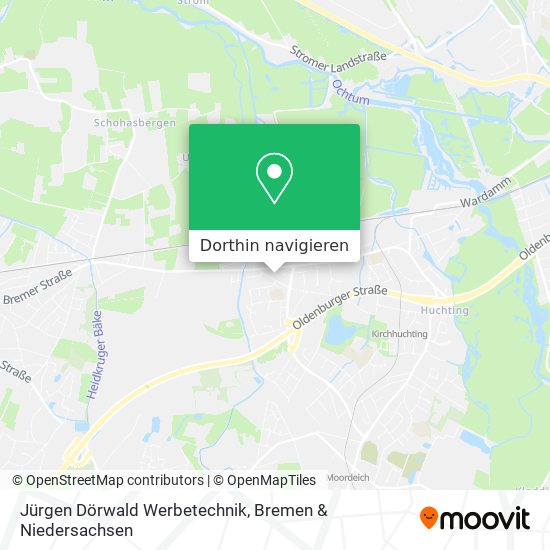 Jürgen Dörwald Werbetechnik Karte
