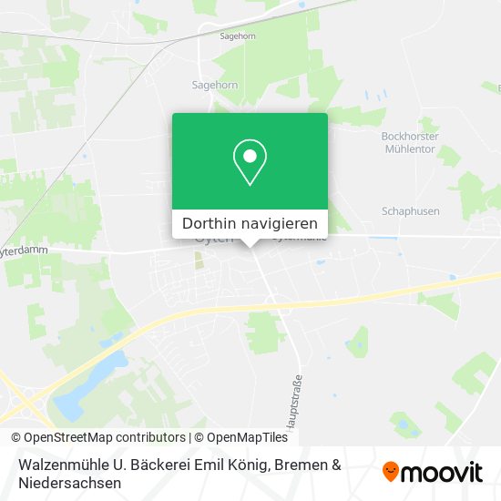 Walzenmühle U. Bäckerei Emil König Karte