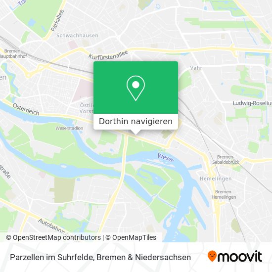 Parzellen im Suhrfelde Karte