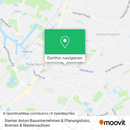 Siemer Anton Bauunternehmen & Planungsbüro Karte