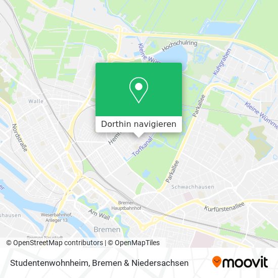 Studentenwohnheim Karte