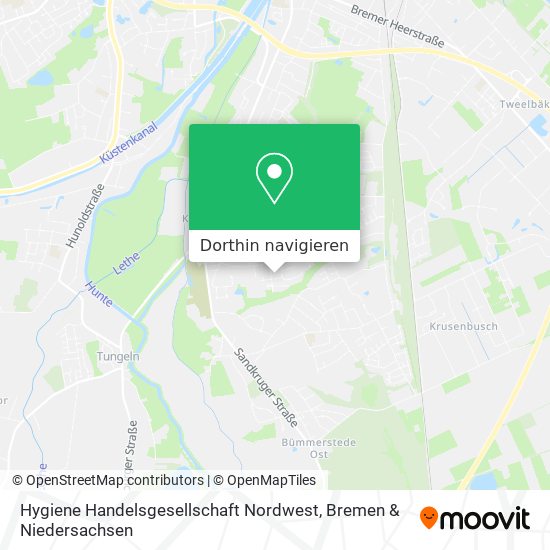 Hygiene Handelsgesellschaft Nordwest Karte