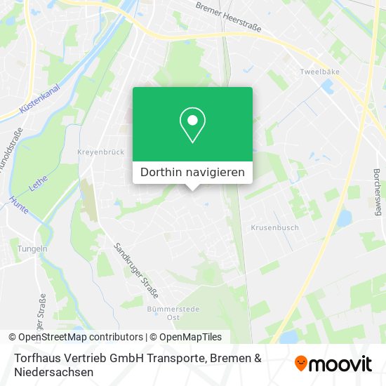 Torfhaus Vertrieb GmbH Transporte Karte