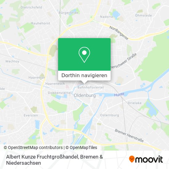 Albert Kunze Fruchtgroßhandel Karte