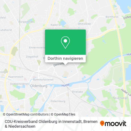 CDU-Kreisverband Oldenburg in Innenstadt Karte