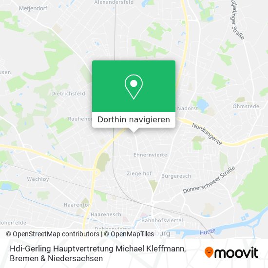 Hdi-Gerling Hauptvertretung Michael Kleffmann Karte