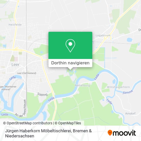 Jürgen Haberkorn Möbeltischlerei Karte