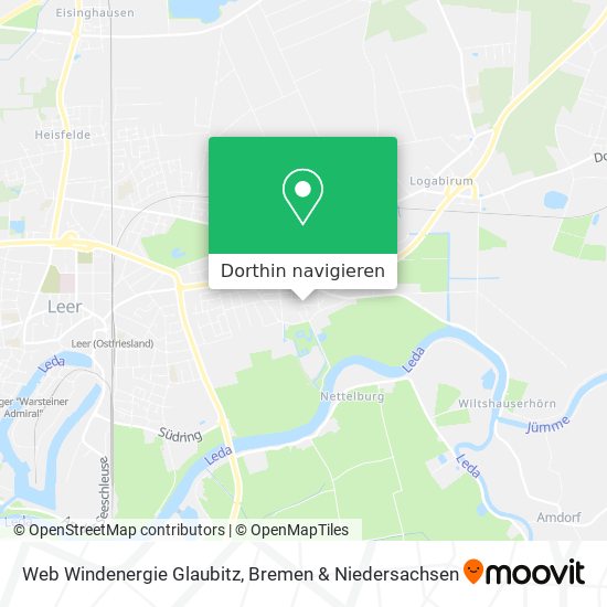 Web Windenergie Glaubitz Karte