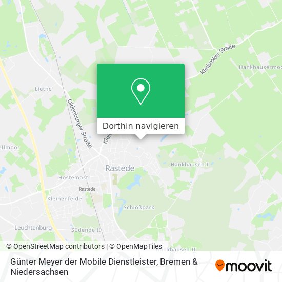 Günter Meyer der Mobile Dienstleister Karte