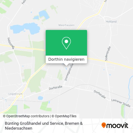 Bünting Großhandel und Service Karte