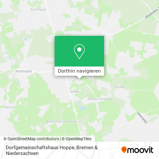 Dorfgemeinschaftshaus Hoppe Karte