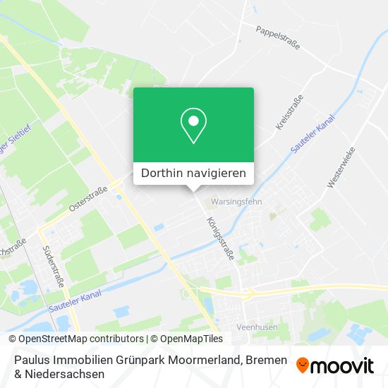 Paulus Immobilien Grünpark Moormerland Karte