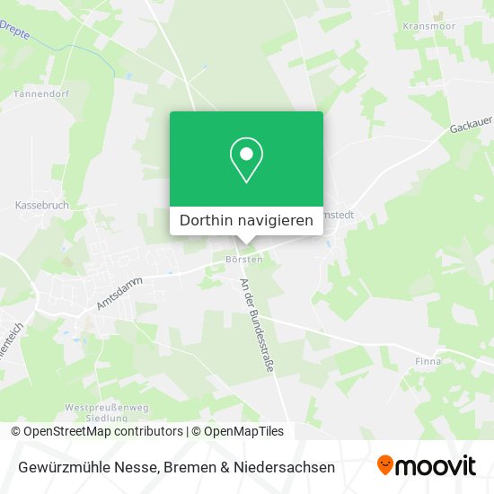 Gewürzmühle Nesse Karte