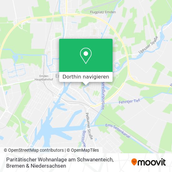 Paritätischer Wohnanlage am Schwanenteich Karte