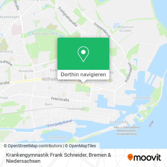 Krankengymnastik Frank Schneider Karte