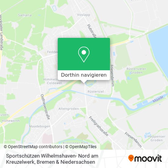 Sportschützen Wilhelmshaven- Nord am Kreuzelwerk Karte