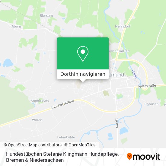 Hundestübchen Stefanie Klingmann Hundepflege Karte