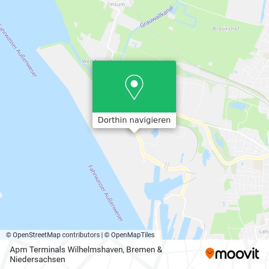 Apm Terminals Wilhelmshaven Karte