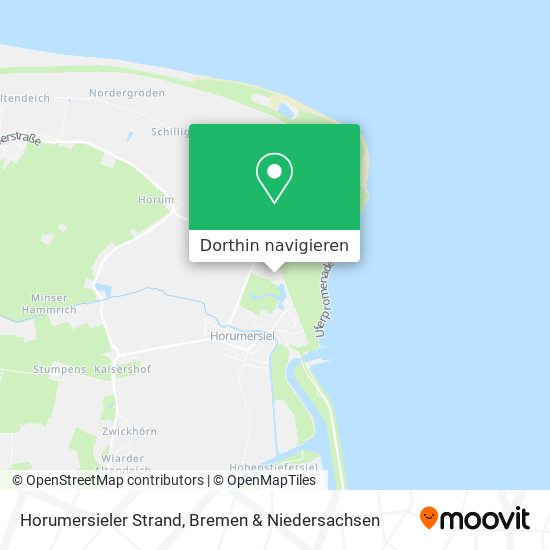 Horumersieler Strand Karte