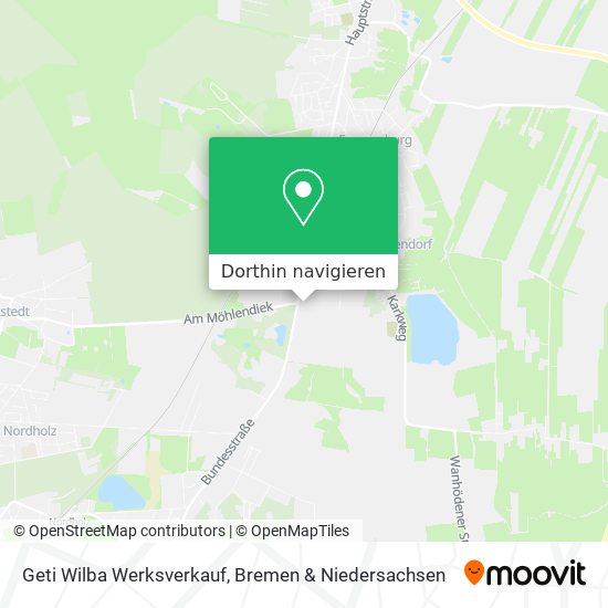 Geti Wilba Werksverkauf Karte