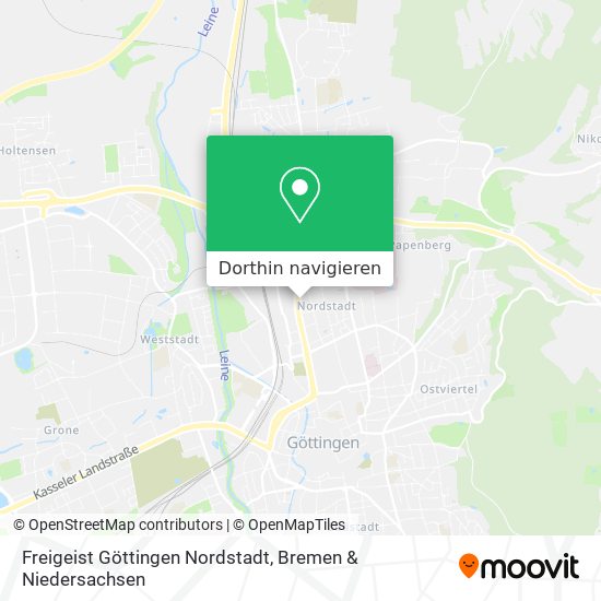 Freigeist Göttingen Nordstadt Karte