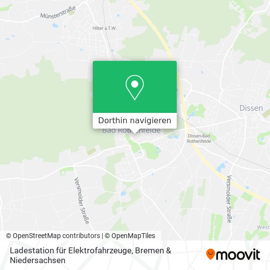 Ladestation für Elektrofahrzeuge Karte