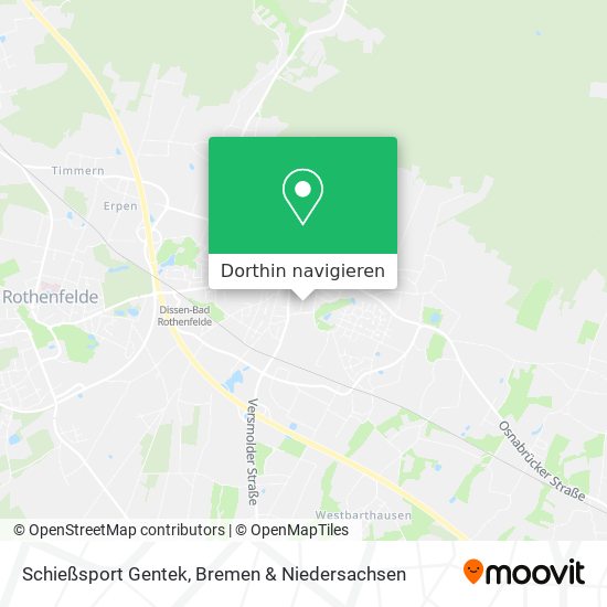 Schießsport Gentek Karte